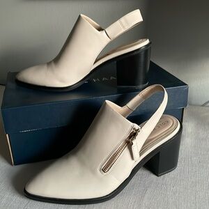 Cole haan Vicky bootie birch leather 7.5 sling back